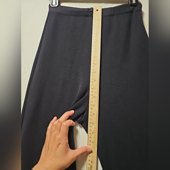 Max Mara Trousers Women Black Medium  100% Wool High Rise Made in Italy - Picture 7 of 13